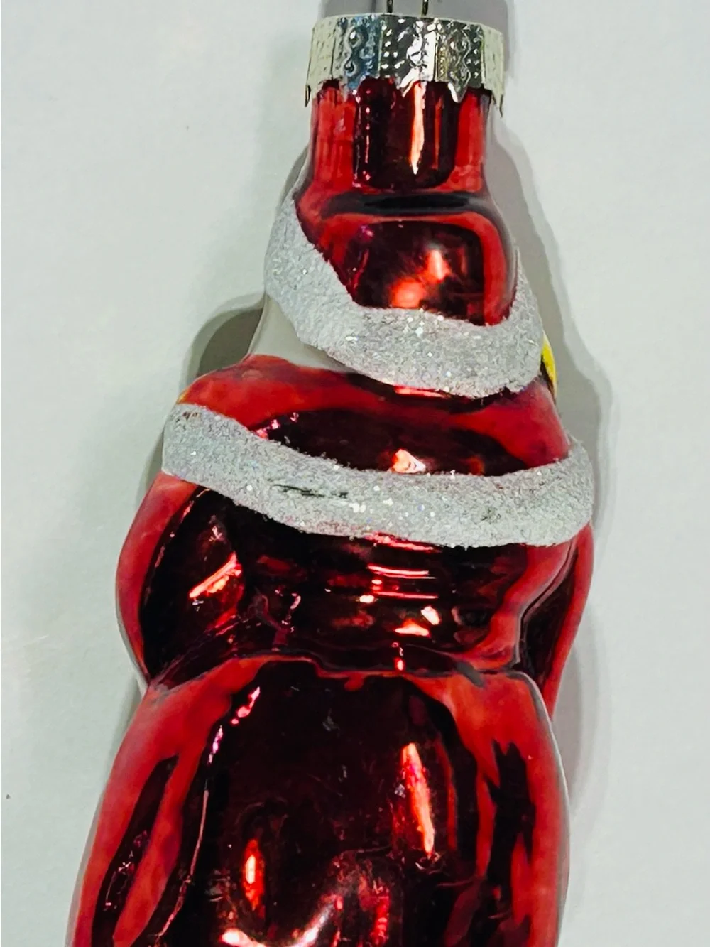 Christmas Ornament Glass Santa Claus